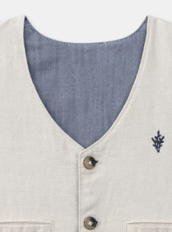 Sergent Major Pull, Gilet & Cardigan-Cardigan sans manches r&eacute;versible