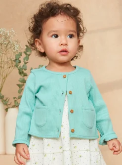 Sergent Major Pull, Gilet & Cardigan-Cardigan Turquoise