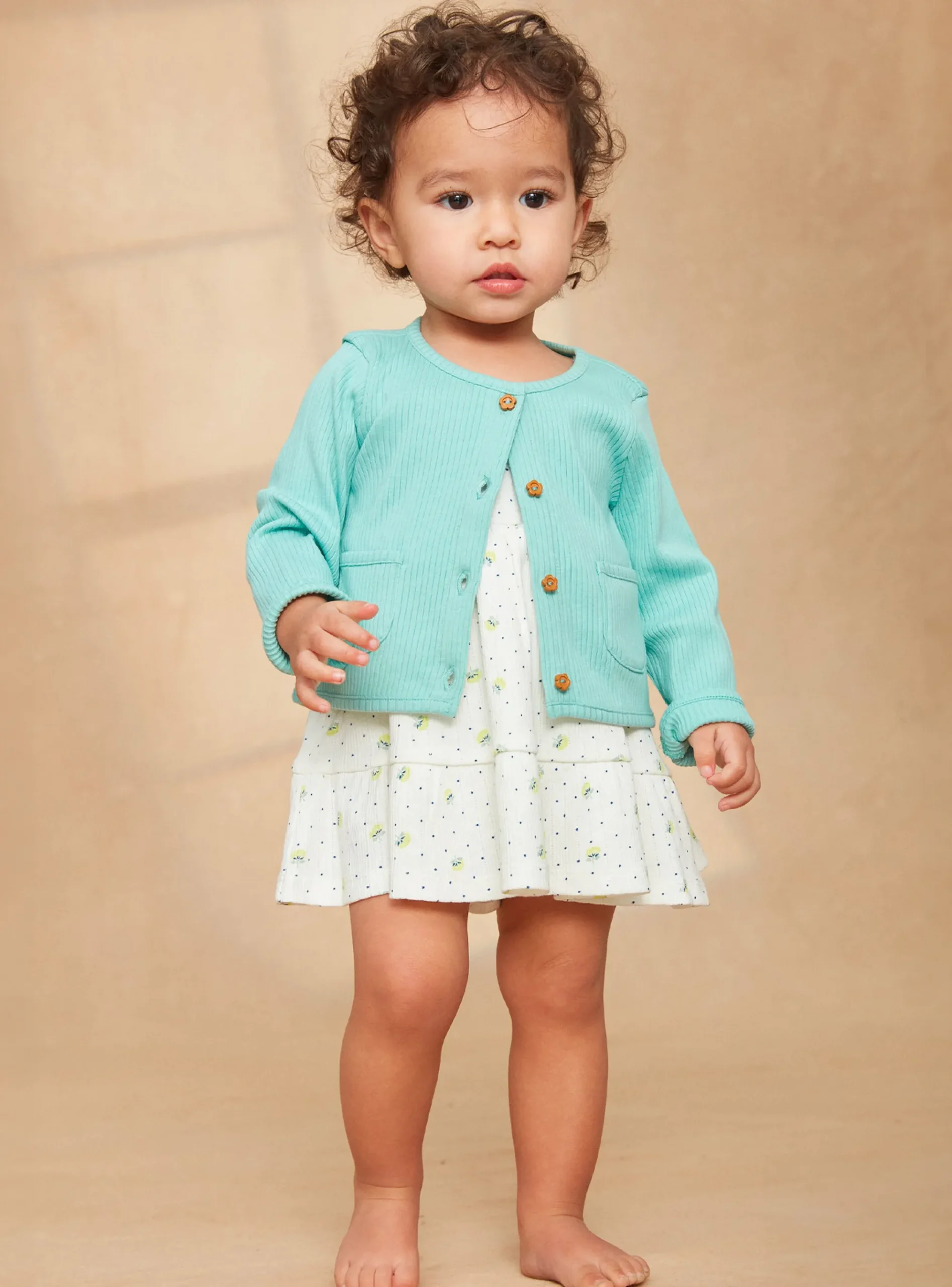 Sergent Major Pull, Gilet & Cardigan-Cardigan Turquoise