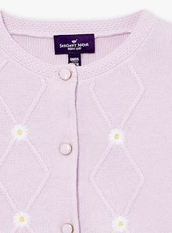 Sergent Major Pull, Gilet & Cardigan-Cardigan Violet