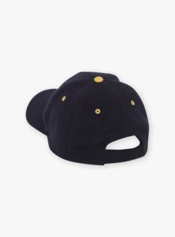 Sergent Major Chapeau & Tour De Cou | Bonnet, Echarpe, & Gant-Casquette bleu fonc&eacute; en tricot