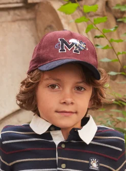 Sergent Major Chapeau & Tour De Cou-Casquette velours c&ocirc;tel&eacute;