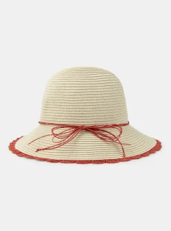 Sergent Major Chapeau & Foulard-Chapeau en paille