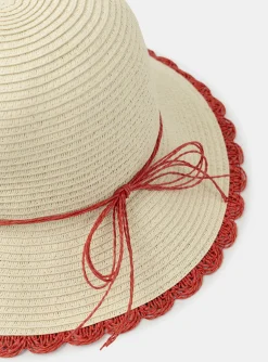 Sergent Major Chapeau & Foulard-Chapeau en paille