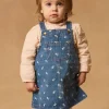 Sergent Major Robe-Chasuble en denim floral