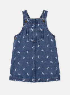 Sergent Major Robe-Chasuble en denim floral