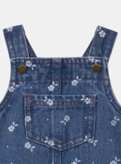 Sergent Major Robe-Chasuble en denim floral