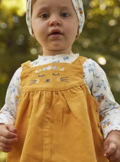 Sergent Major Pull, Gilet & Cardigan | Robe-Chasuble jaune en velours c&ocirc;tel&eacute;