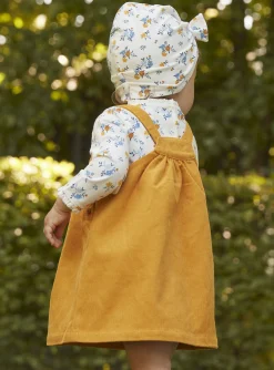 Sergent Major Pull, Gilet & Cardigan | Robe-Chasuble jaune en velours c&ocirc;tel&eacute;