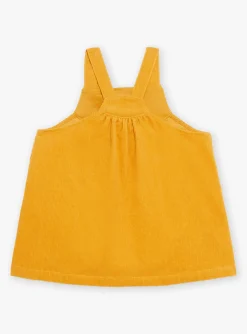 Sergent Major Pull, Gilet & Cardigan | Robe-Chasuble jaune en velours c&ocirc;tel&eacute;