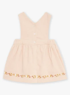 Sergent Major Robe-Chasuble vieux rose en velours c&ocirc;tel&eacute;