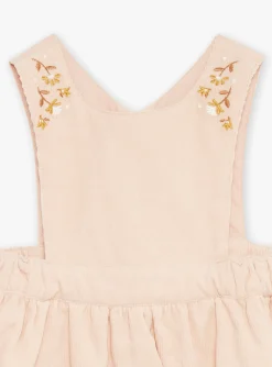Sergent Major Robe-Chasuble vieux rose en velours c&ocirc;tel&eacute;