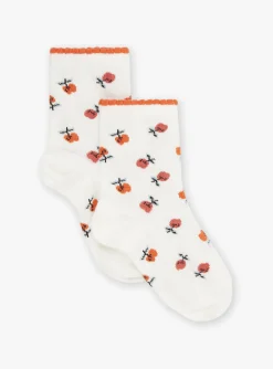 Sergent Major Sous-vêtement, Chaussette & Collant-Chaussettes écrues à imprimé fruits