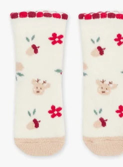 Sergent Major Chaussettes & Collant-Chaussettes &eacute;crues &agrave; jacquard fantaisie