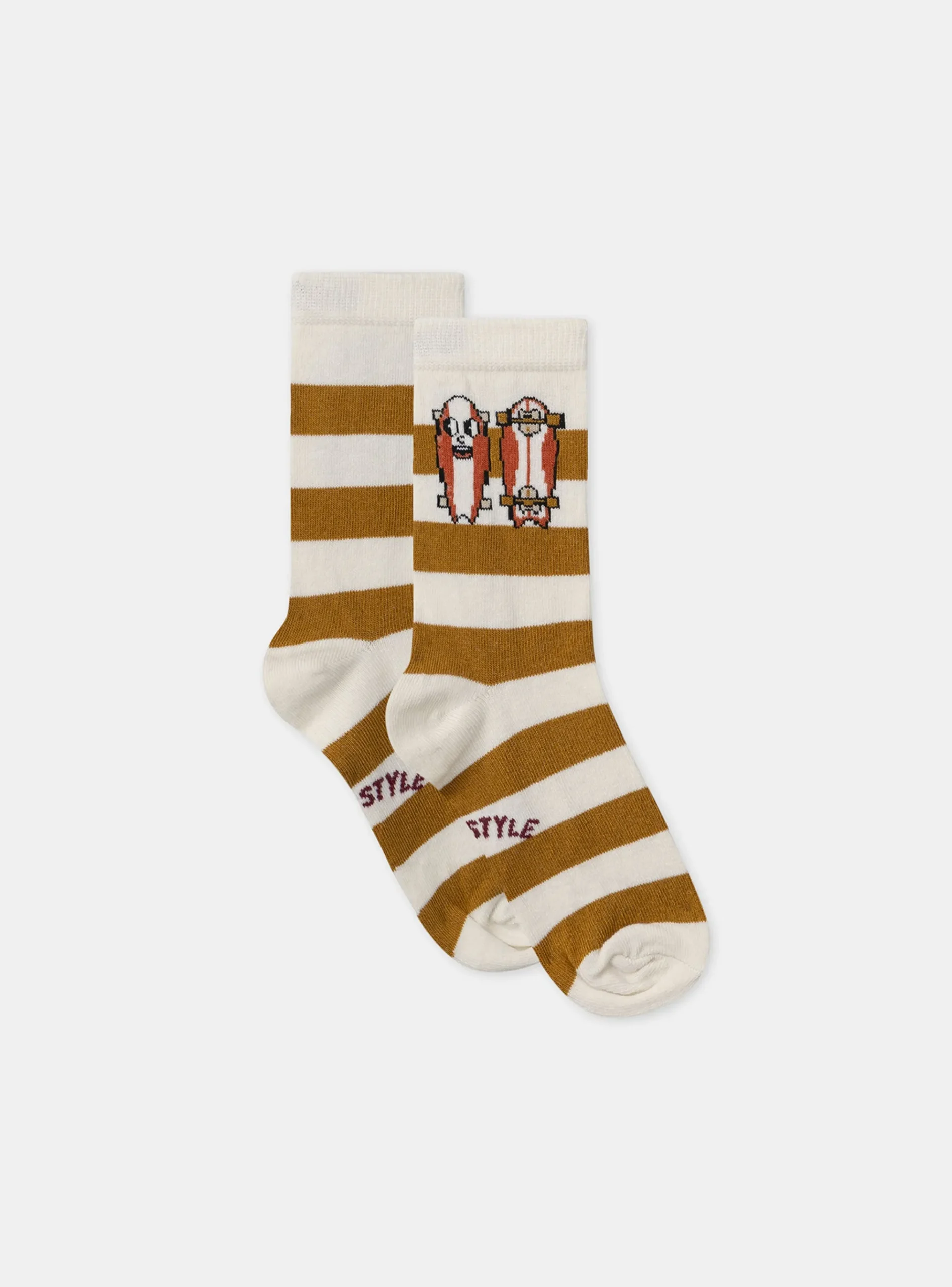 Sergent Major Sous-vêtement & Chaussettes-Chaussettes rayées avec skateboard