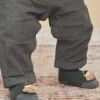 Sergent Major Chaussettes-Chaussettes vert de gris &agrave; imprim&eacute; &agrave; rayures