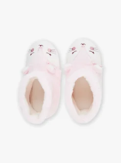 Sergent Major Chaussures Et Chaussons-Chaussons 3D rose forme lapin
