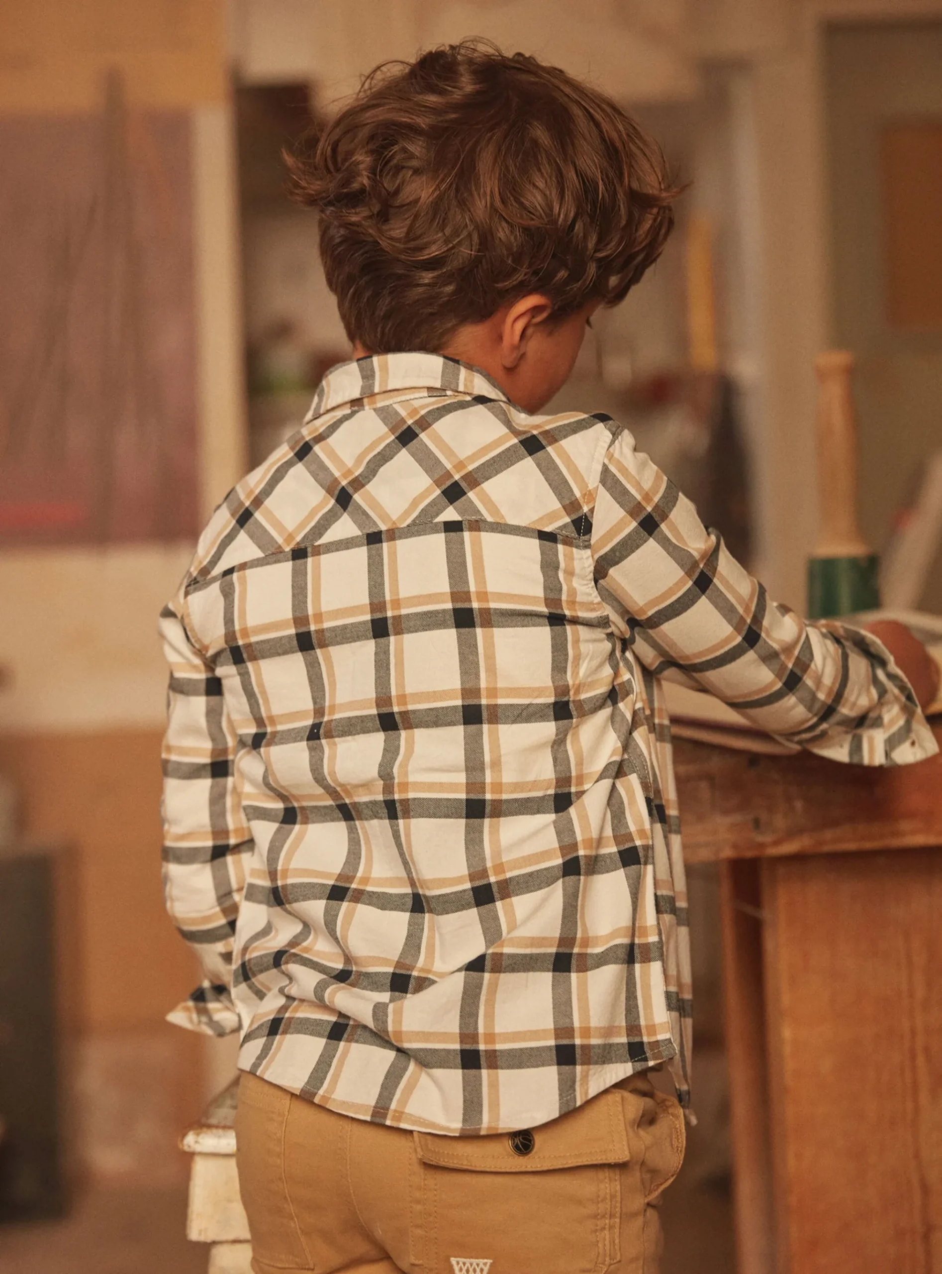 Sergent Major Chemise-Chemise à Carreaux