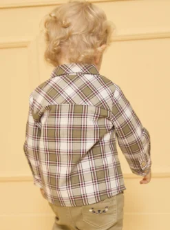 Sergent Major Pull, Gilet & Cardigan-Chemise &agrave; carreaux
