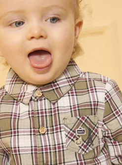 Sergent Major Pull, Gilet & Cardigan-Chemise &agrave; carreaux
