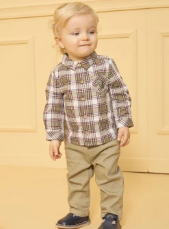 Sergent Major Pull, Gilet & Cardigan-Chemise &agrave; carreaux