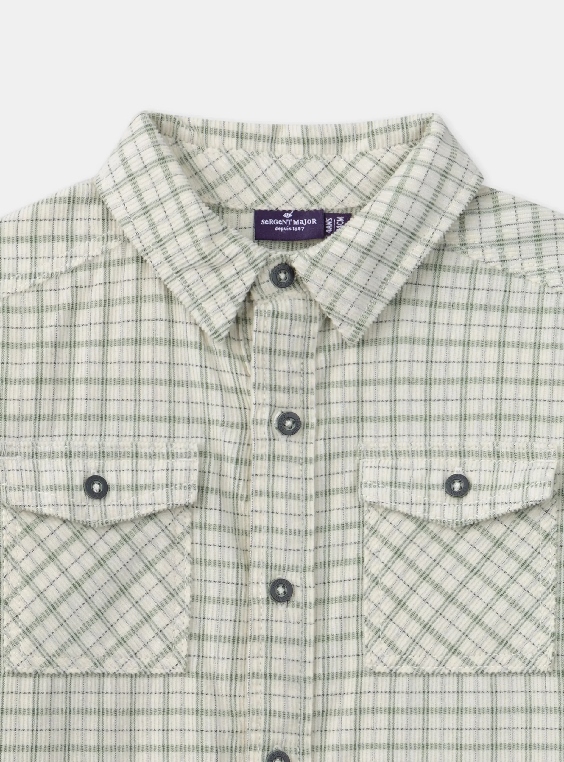 Sergent Major Chemise-Chemise à carreaux
