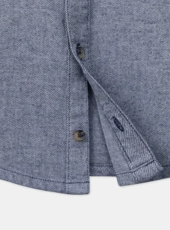 Sergent Major Chemise-Chemise Bleu chiné