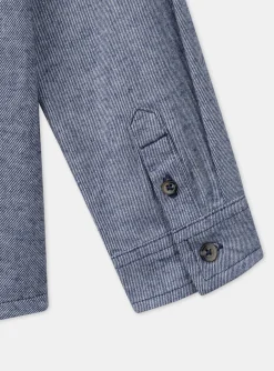 Sergent Major Chemise-Chemise Bleu chiné