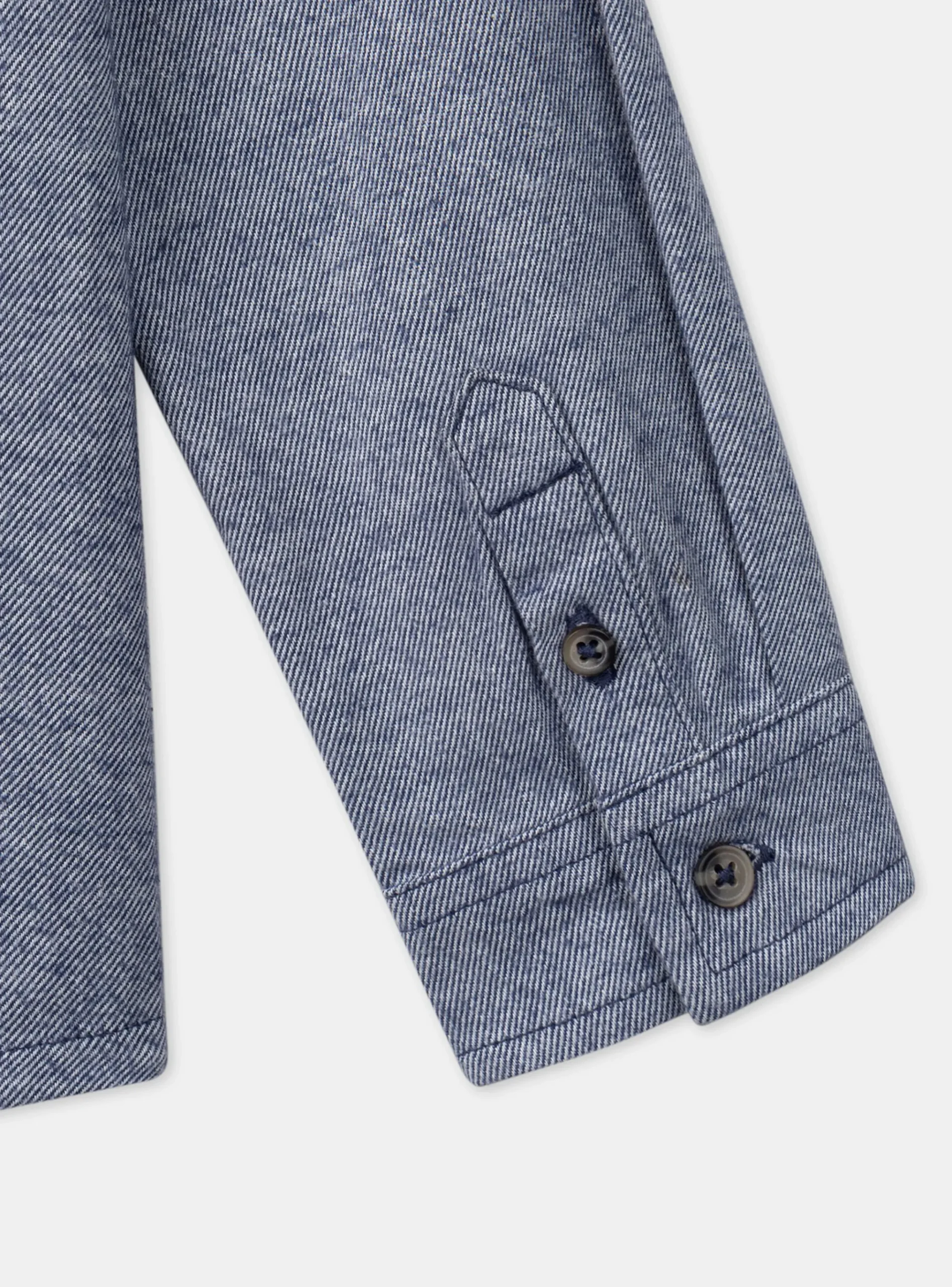 Sergent Major Chemise-Chemise Bleu chiné