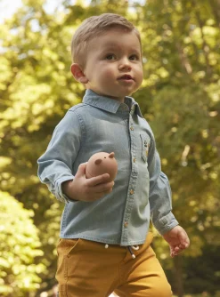 Sergent Major Chemise, T-shirt & Polo-Chemise bleue en jean