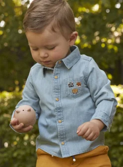 Sergent Major Chemise, T-shirt & Polo-Chemise bleue en jean
