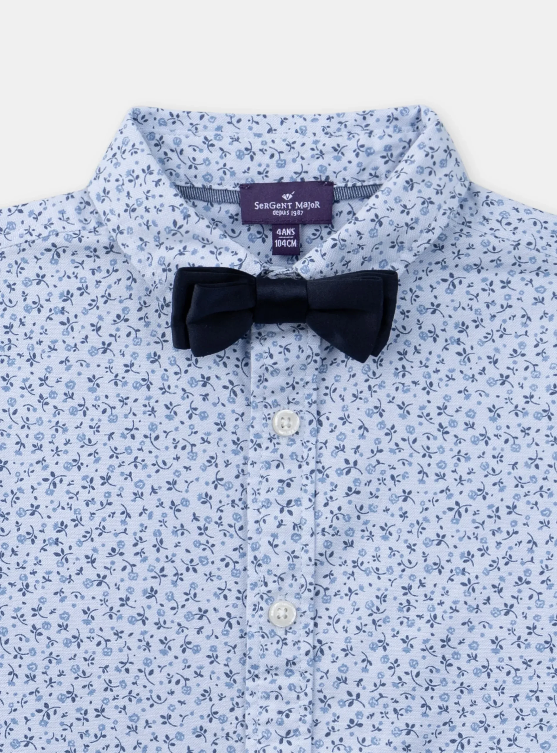 Sergent Major Chemise-Chemise bleue oxford