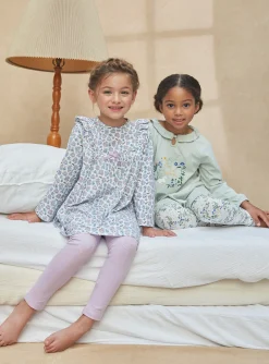 Sergent Major Pyjama-Chemise de Nuit Ecrue