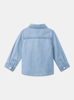 Sergent Major Chemise, T-shirt & Polo-Chemise en denim bleu clair