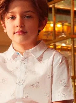 Sergent Major Chemise-Chemise imprim&eacute;e dinosaure