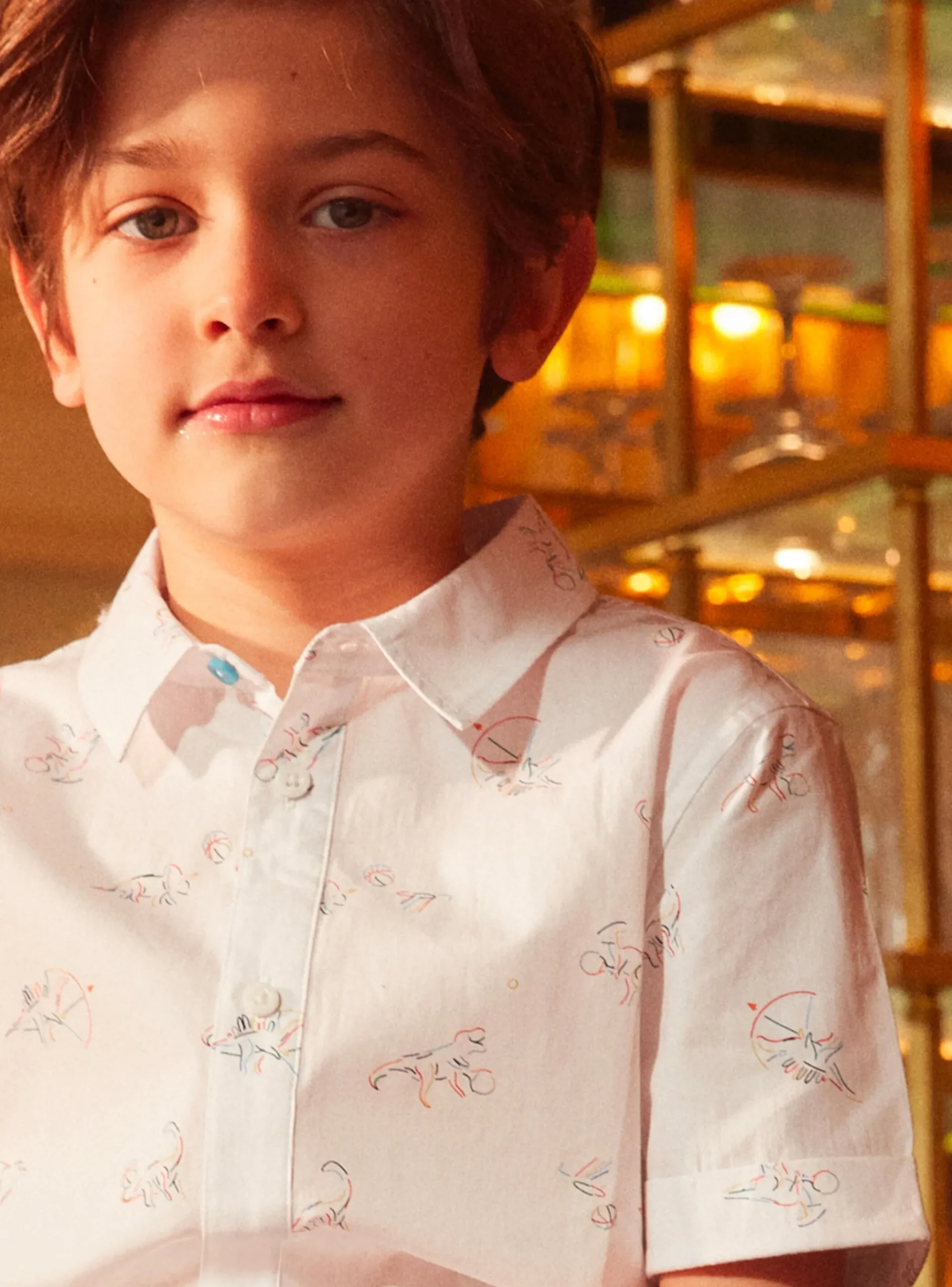 Sergent Major Chemise-Chemise imprimée dinosaure
