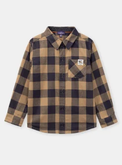 Sergent Major Chemise-Chemise Marron