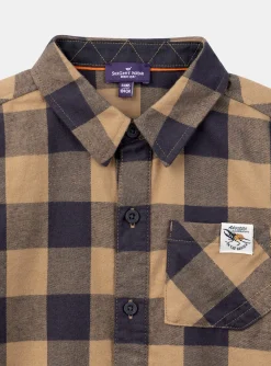 Sergent Major Chemise-Chemise Marron