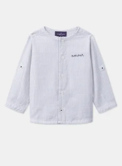 Sergent Major Chemise, T-shirt & Polo-Chemise ray&eacute;e brod&eacute;e