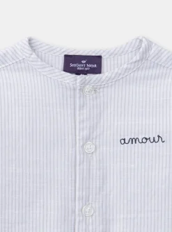 Sergent Major Chemise, T-shirt & Polo-Chemise ray&eacute;e brod&eacute;e