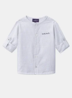 Sergent Major Chemise, T-shirt & Polo-Chemise ray&eacute;e brod&eacute;e