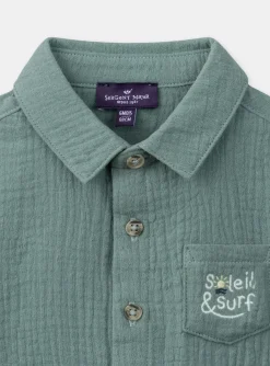 Sergent Major Chemise, T-shirt & Polo-Chemise Verte