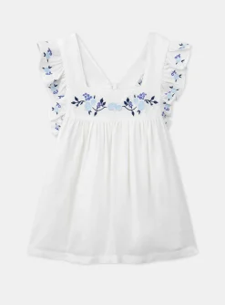 Sergent Major Blouse & T-shirt-Chemisier brodé de fleurs
