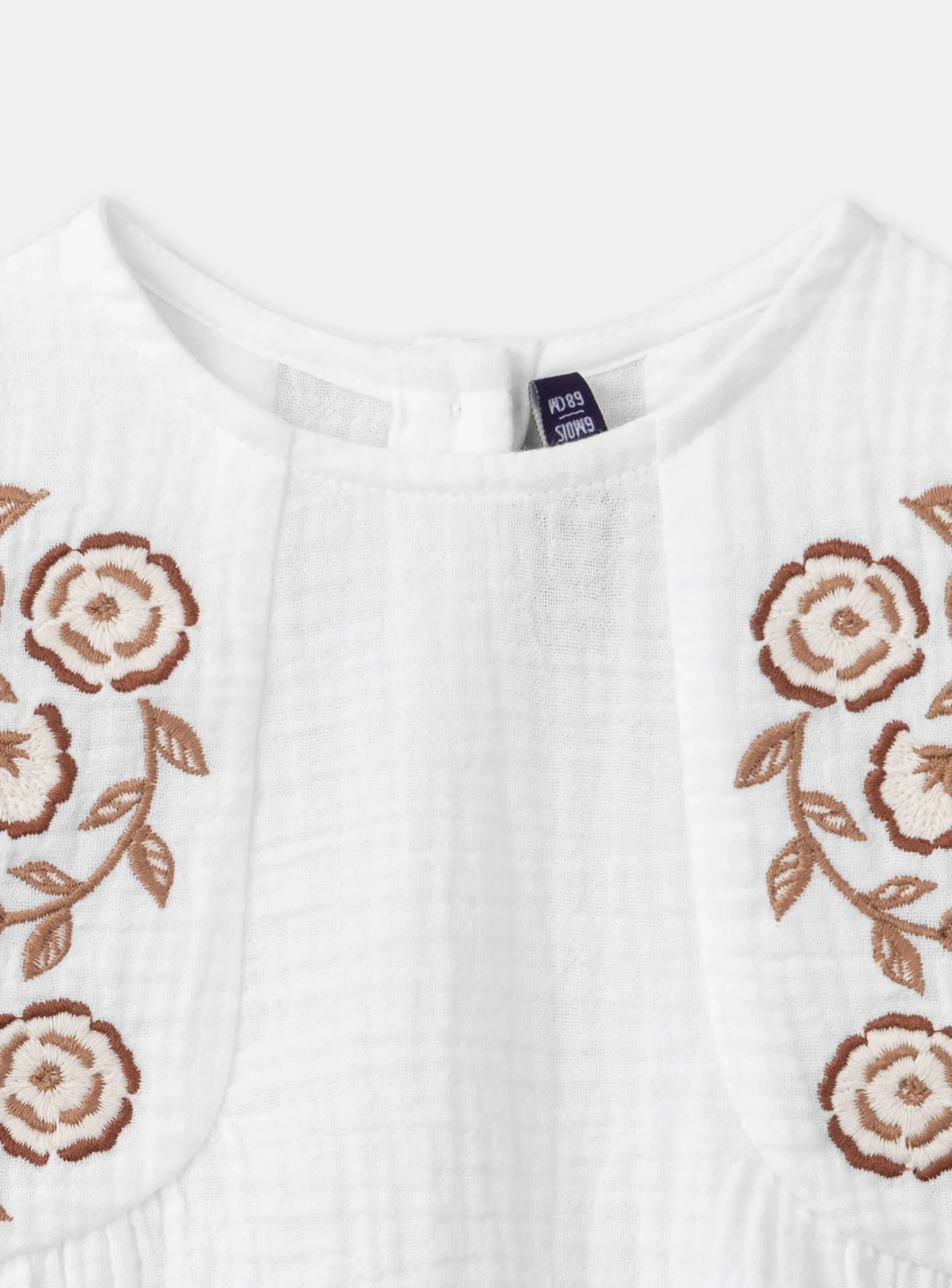 Sergent Major T-shirt & Blouse-Chemisier broderie fleurs