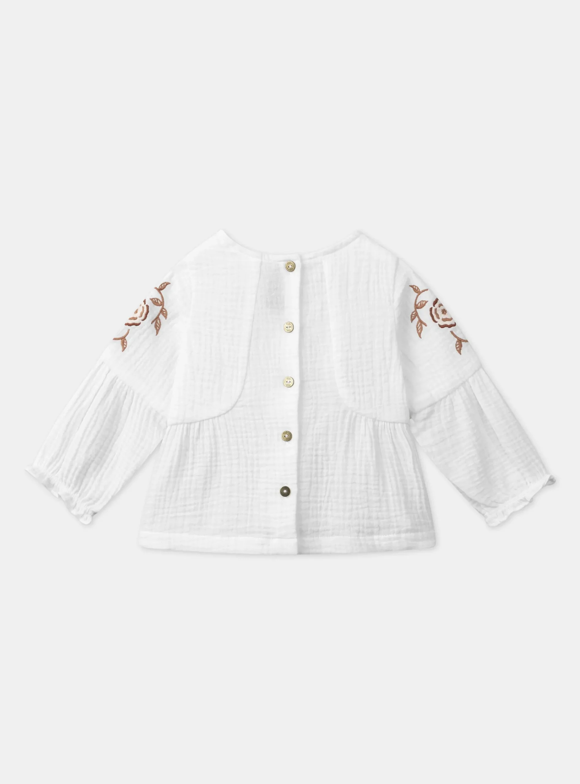 Sergent Major T-shirt & Blouse-Chemisier broderie fleurs