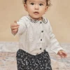 Sergent Major T-shirt & Blouse-Chemisier &eacute;cru &agrave; imprim&eacute; pois