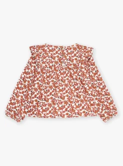 Sergent Major Blouse & T-shirt-Chemisier &eacute;cru &agrave; imprim&eacute; fleuri