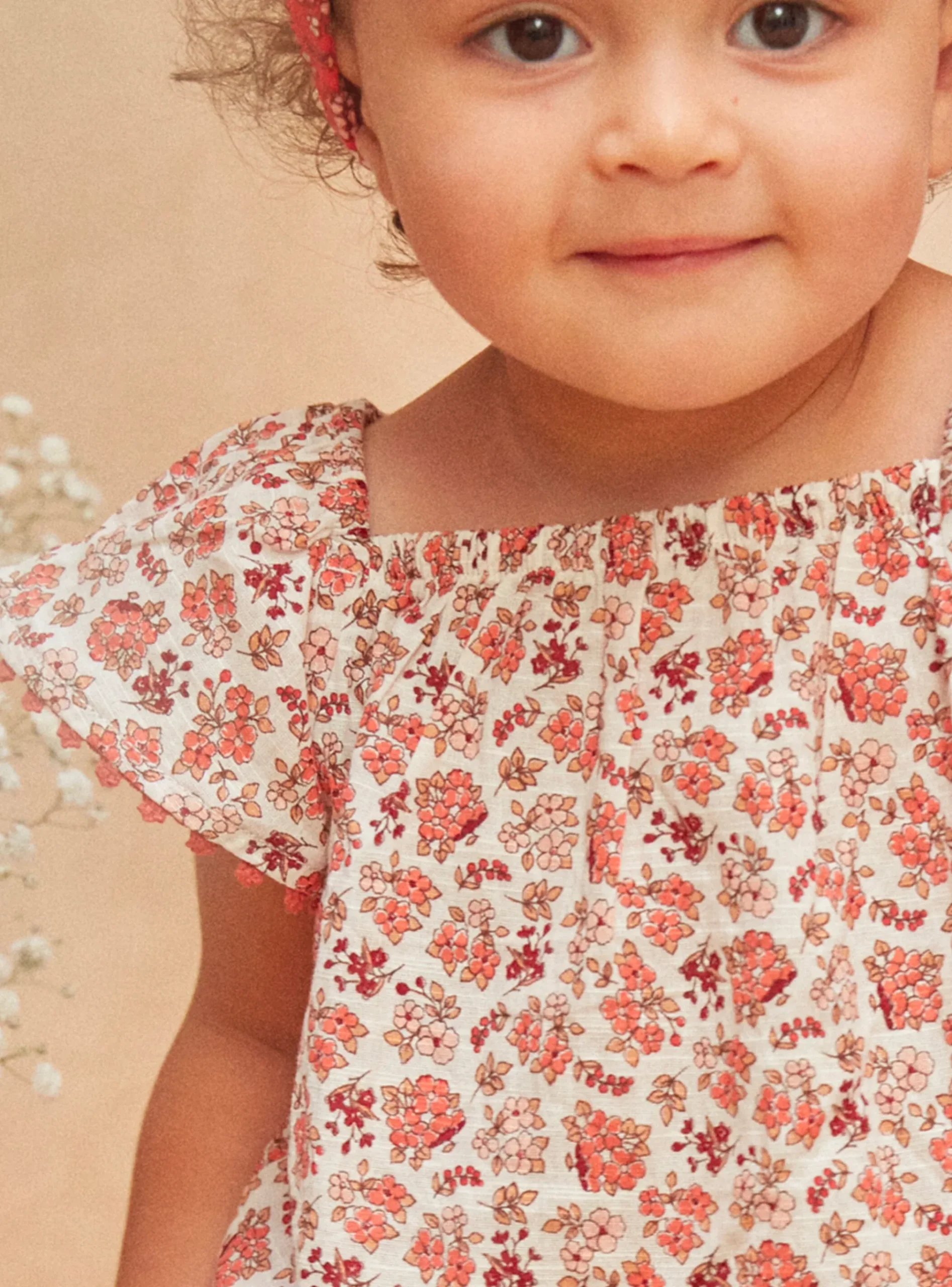 Sergent Major T-shirt & Blouse-Chemisier écru fleuri