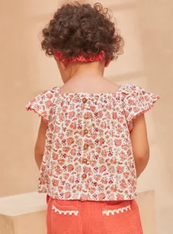 Sergent Major T-shirt & Blouse-Chemisier écru fleuri