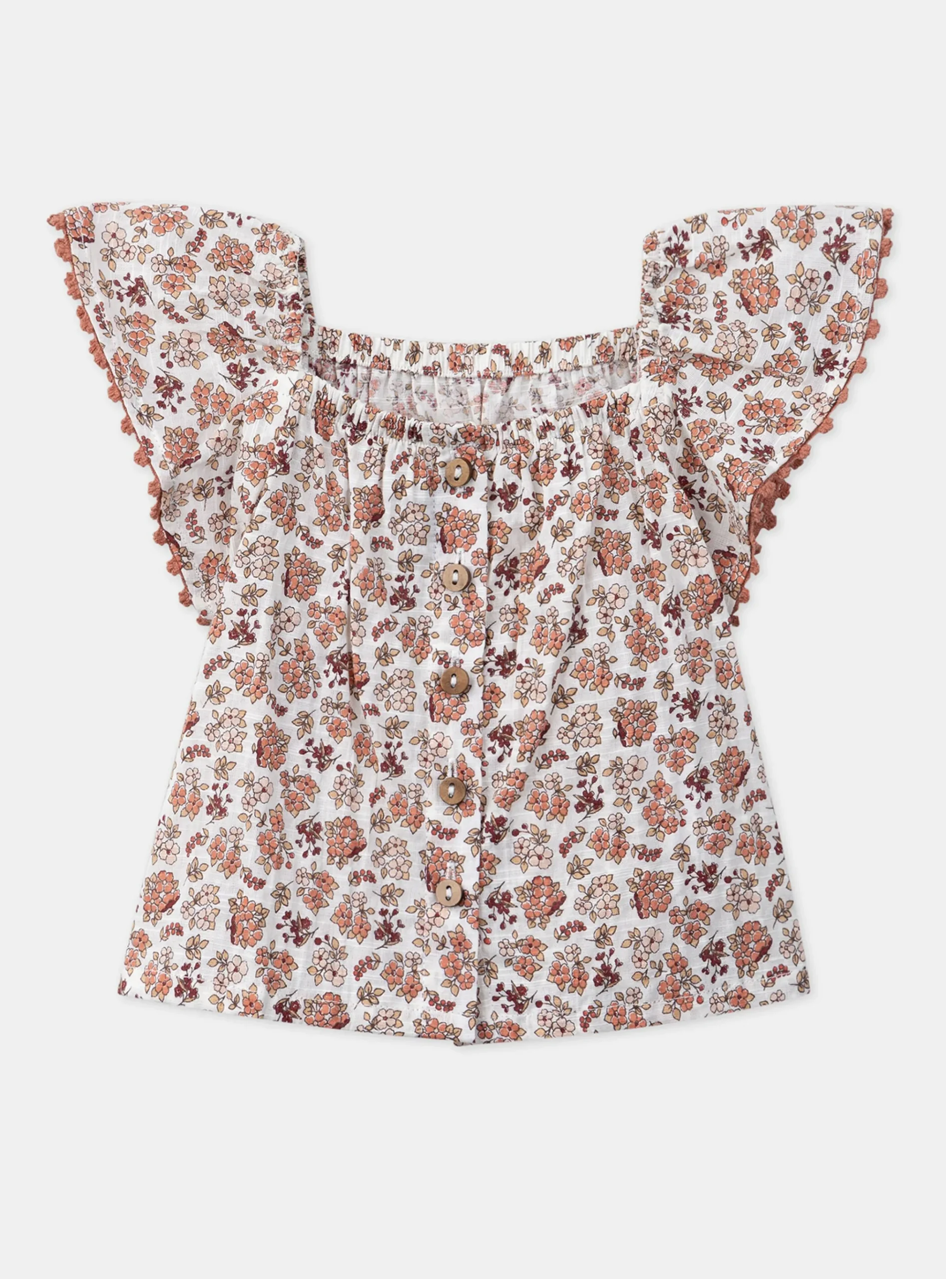 Sergent Major T-shirt & Blouse-Chemisier écru fleuri